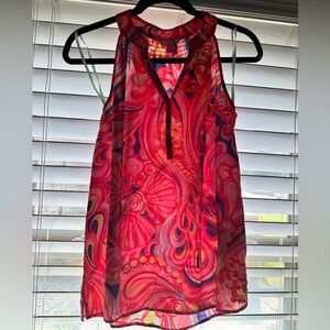 Lilly Pulitzer Paisley Silk Tank Top